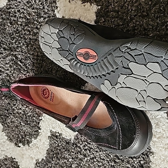 Earth Spirit 9.5 black and purple shoes SH115 - Picture 5 of 5